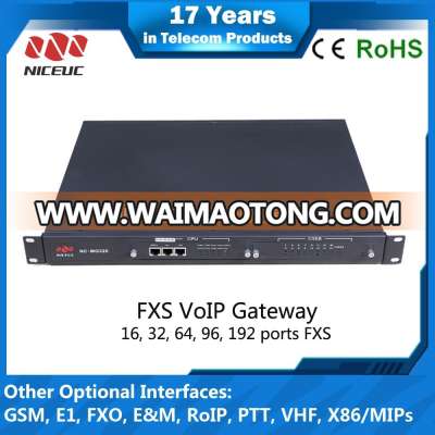 32 ports FXS/FXO Gateway VoIP NC-MG320 which convert PSTN to SIP